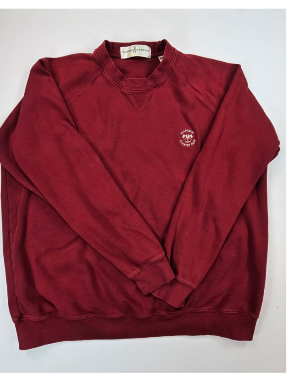 Vintage Fairway & Greene Allegheny Country Club Sweatshirt Mens Large Golf